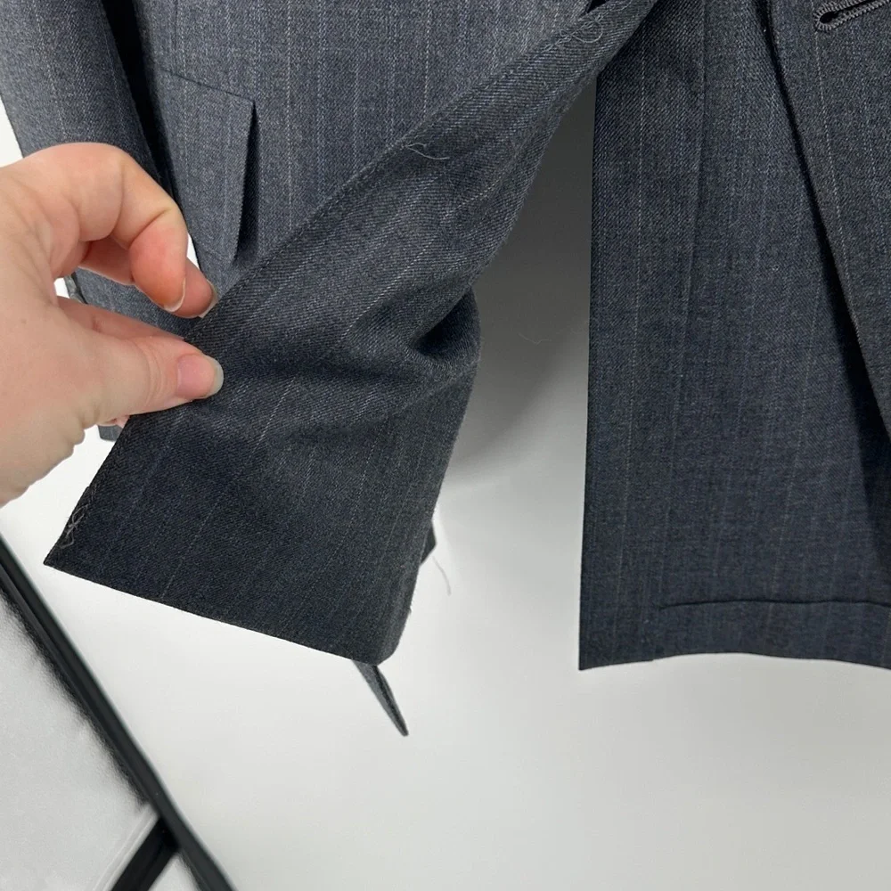 Hart Schaffner Marx VTG Old Money Academia Business ClassicCharcoal Blazer Sz40L